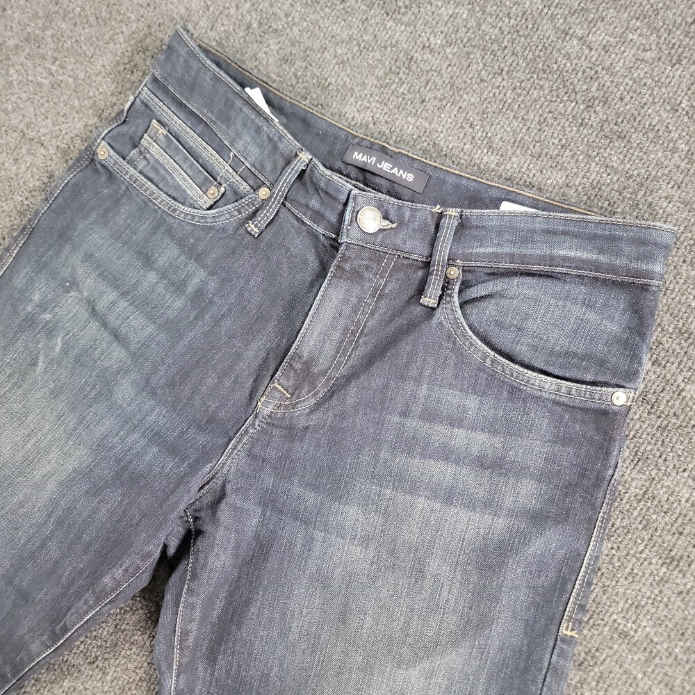 Mavi Matt Relaxed Straight Leg Jeans 32x32 Dark Brushed Austin Stretch Comfy